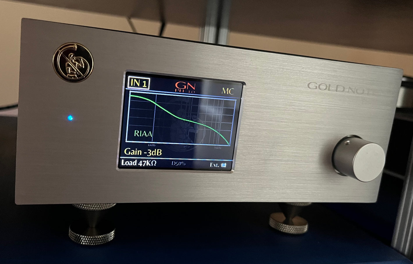 Gold Note PH-10 Phone Stage & PSU 10 Power Supply (Used) - Silver