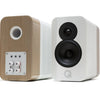 Q Acoustics Concept 300 Bookshelf Speakers - White & Light Oak