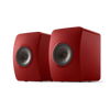 Kef - LS50 - Wireless Bookshelf Speakers - Crimson Red